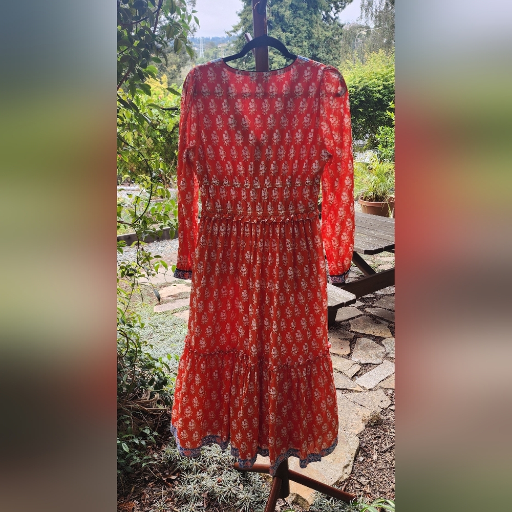 NWOT J Crew Tiered Block Print Dress - Picture 3 of 12